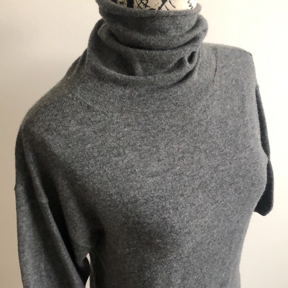 Ann Taylor 3/4 sleeve sweater gray wool/cashmere blend Size Small - Picture 3 of 16